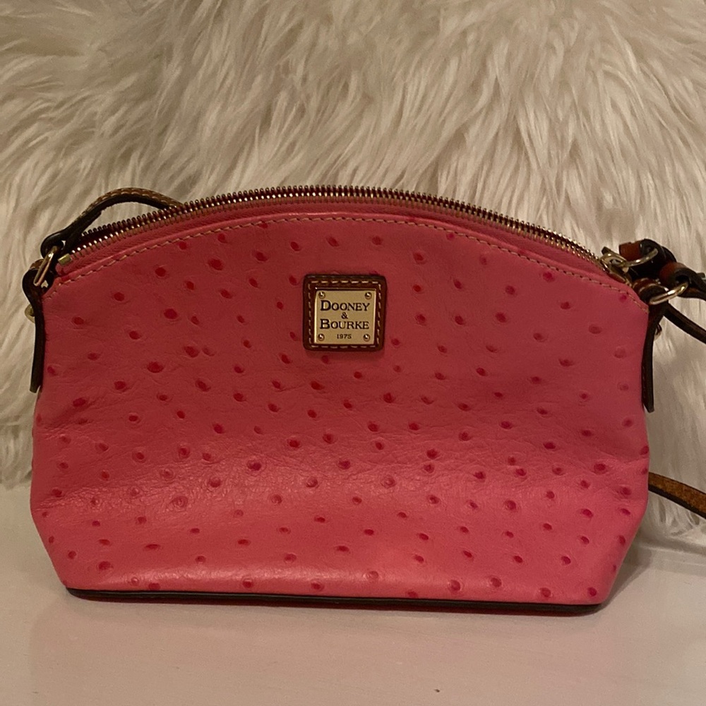 Dooney & Bourke Pink Ostrich crossbody purse